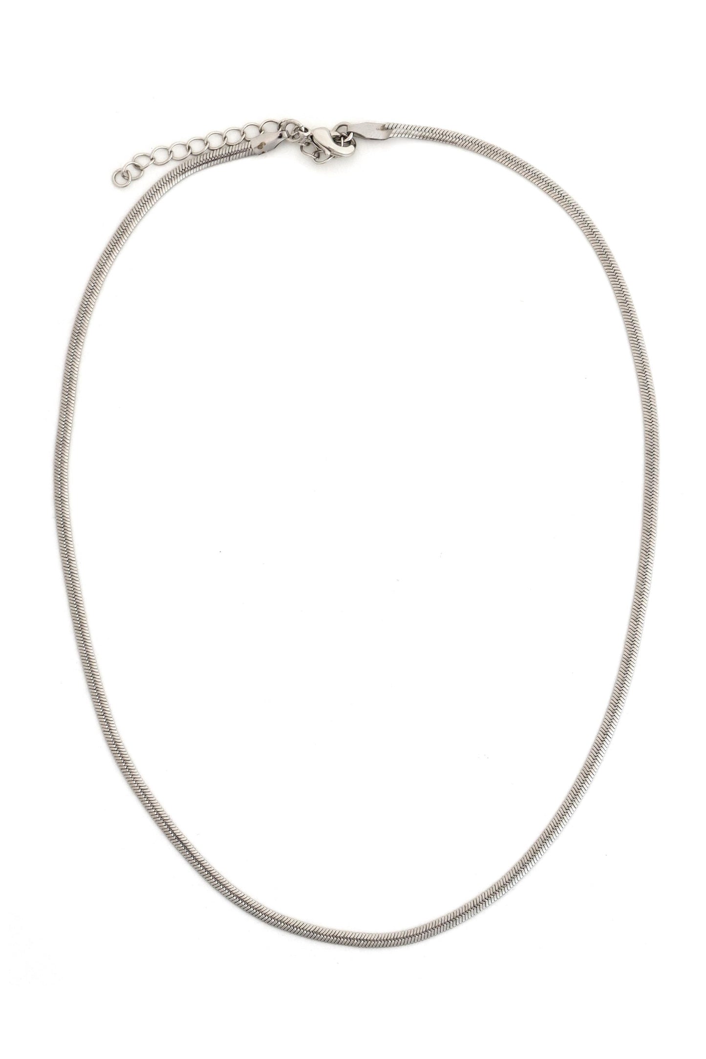 SOUTH MOON UNDER Silver Thin Snake Chain Neck