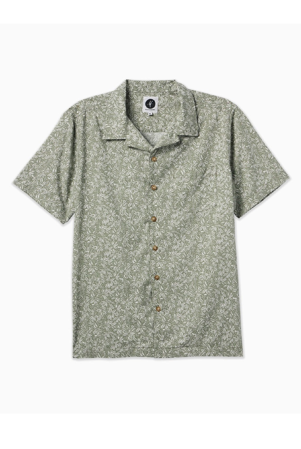 TOES ON THE NOSE Palms Short Sleeve Button Up Shirt