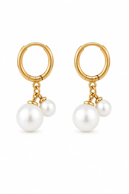 SOUTH MOON UNDER 7mm Round Faux Pearl Stud