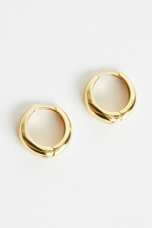  SOUTH MOON UNDER Smooth Huggie Earrings