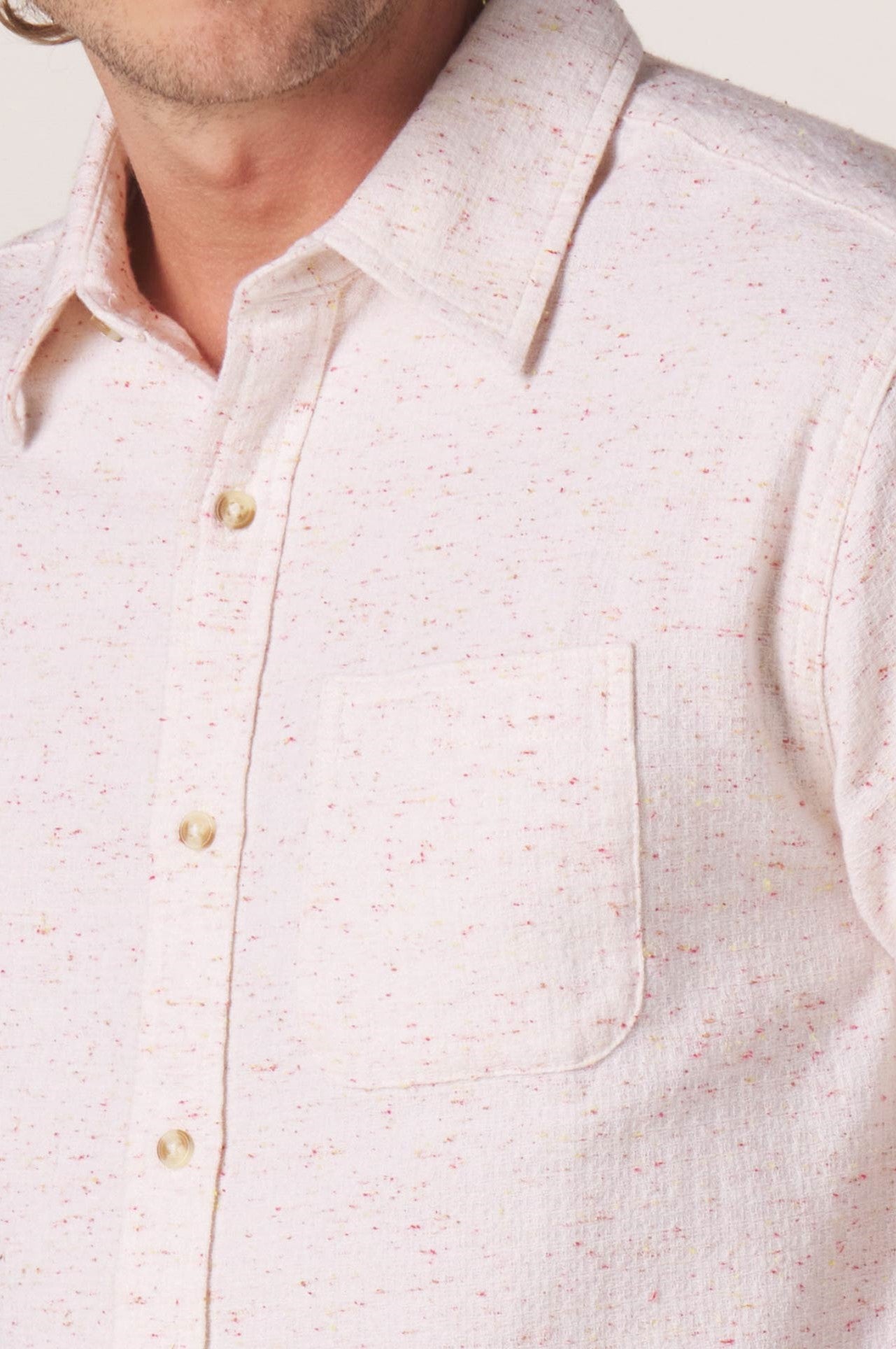  THE NORMAL BRAND Fresh Water Button Up Navy Pattern