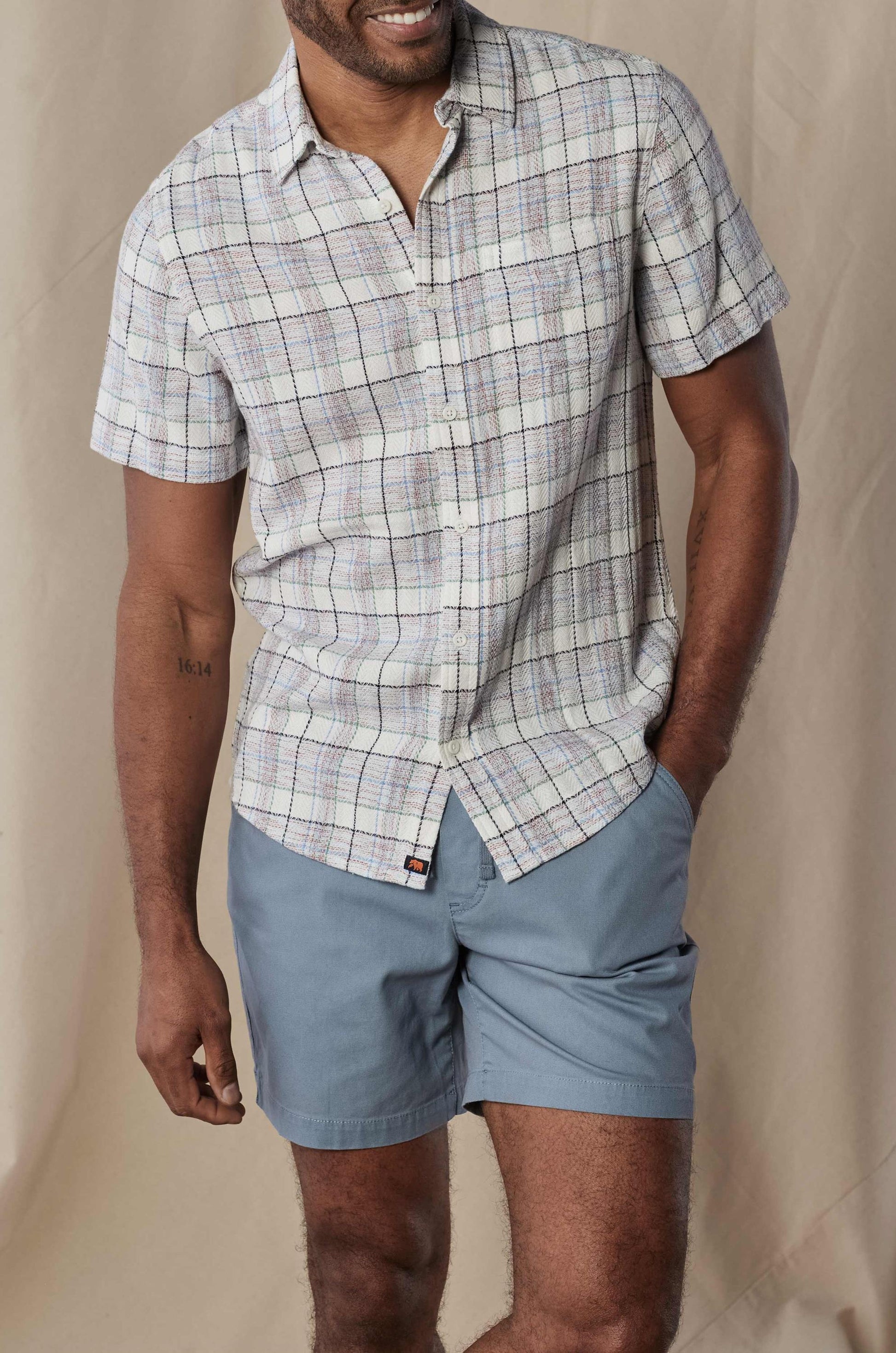  THE NORMAL BRAND Freshwater Button Up Shirt