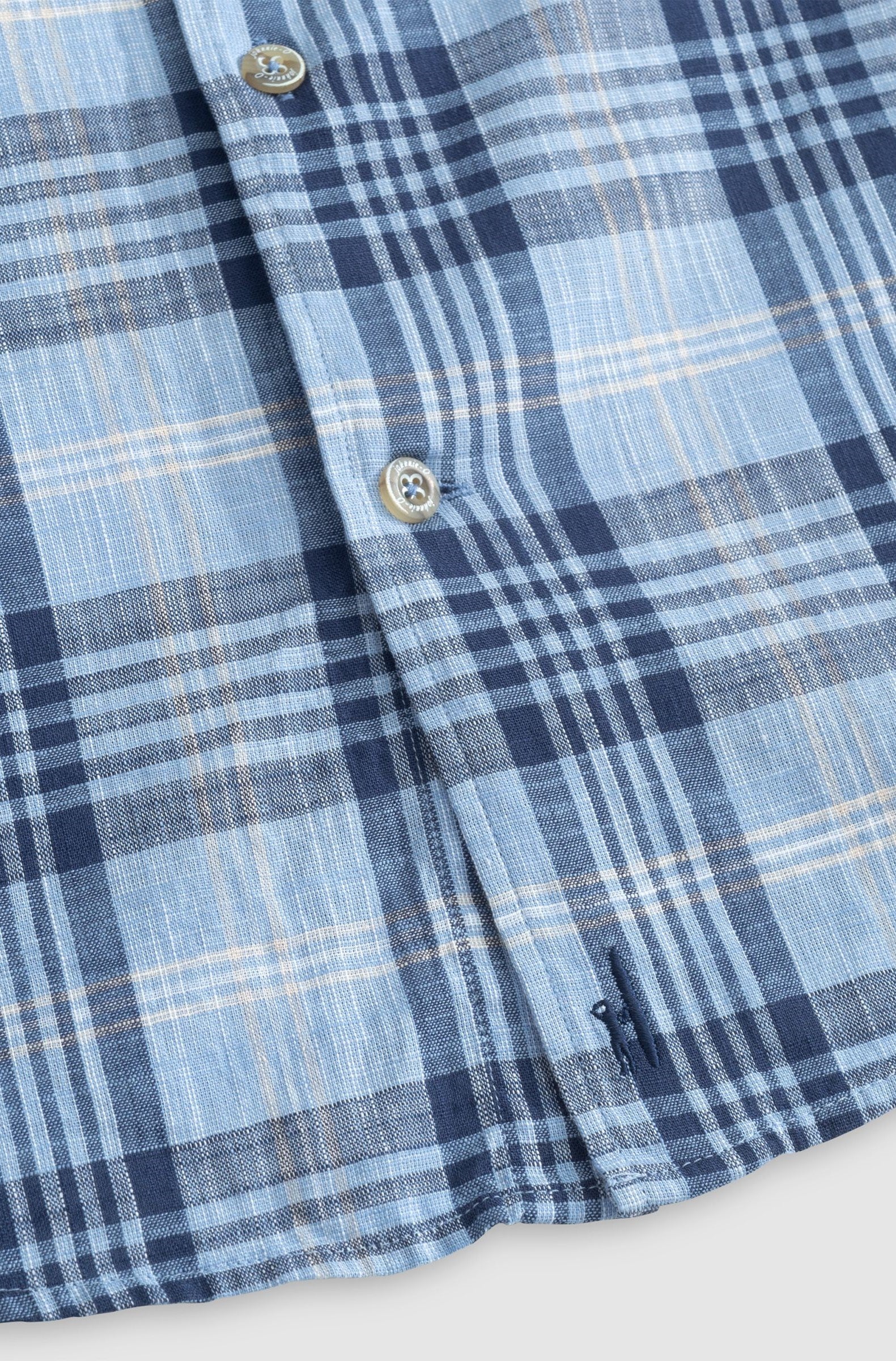  JOHNNIE O Micke French Placket Plaid Woven