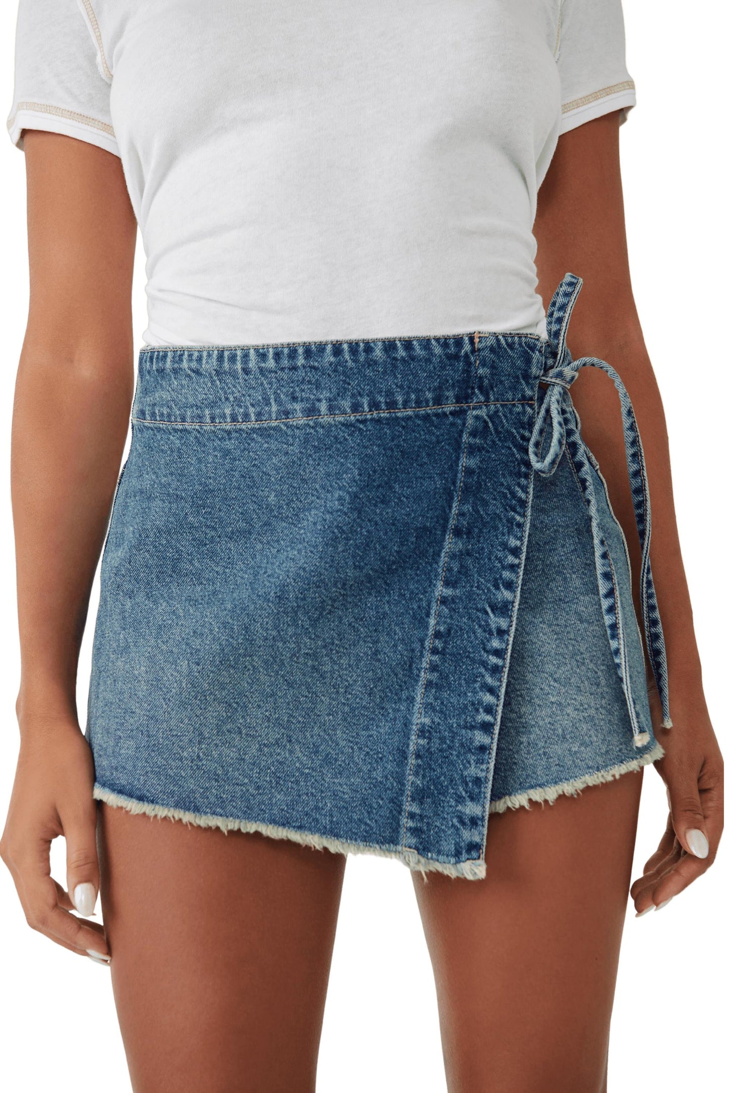 FREE PEOPLE Emmy Denim Skort