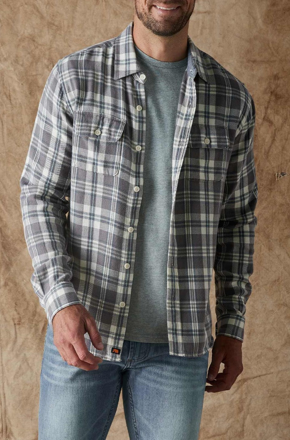 THE NORMAL BRAND Mountain Textured Overshirt