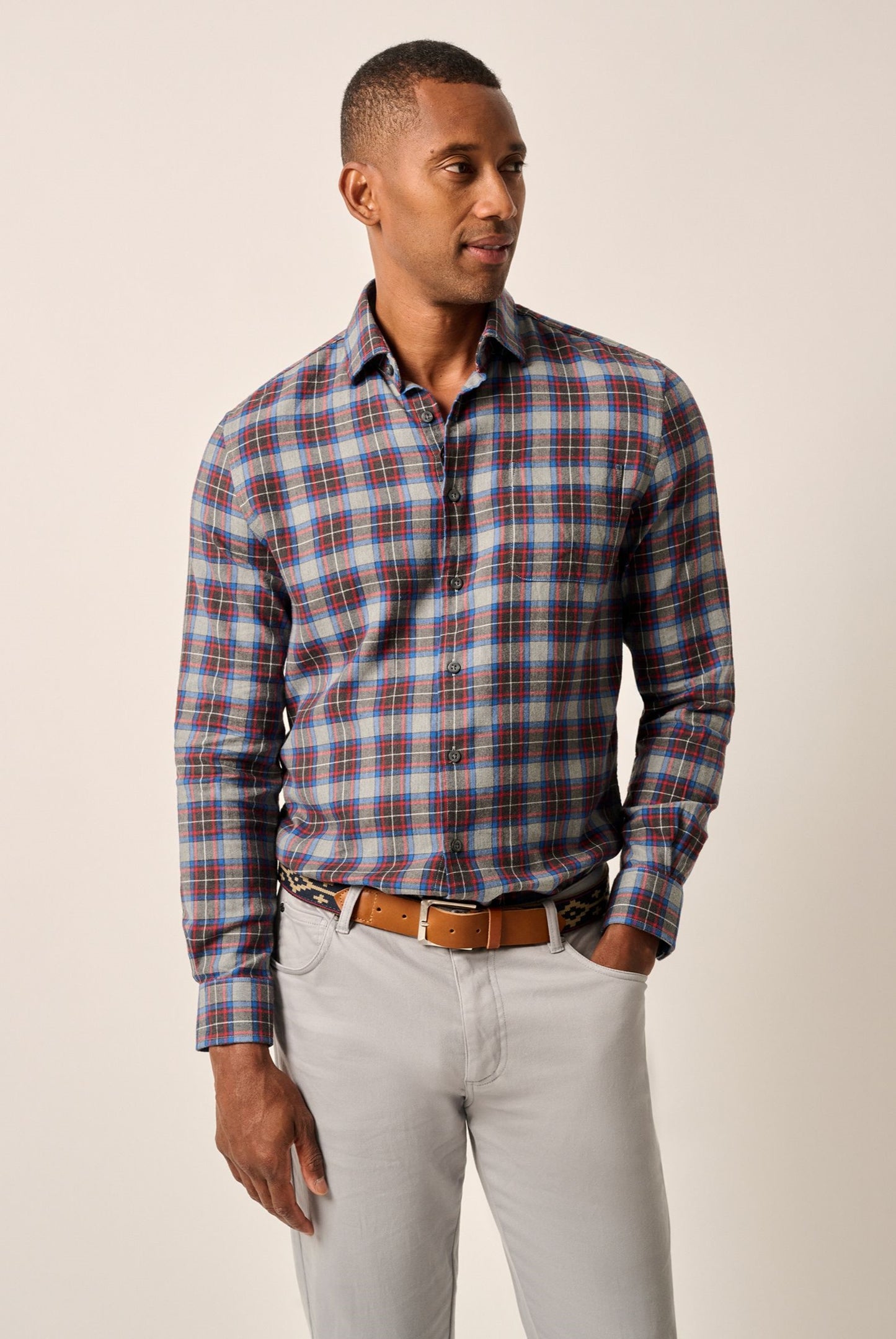  JOHNNIE O Gerrard Plaid Woven