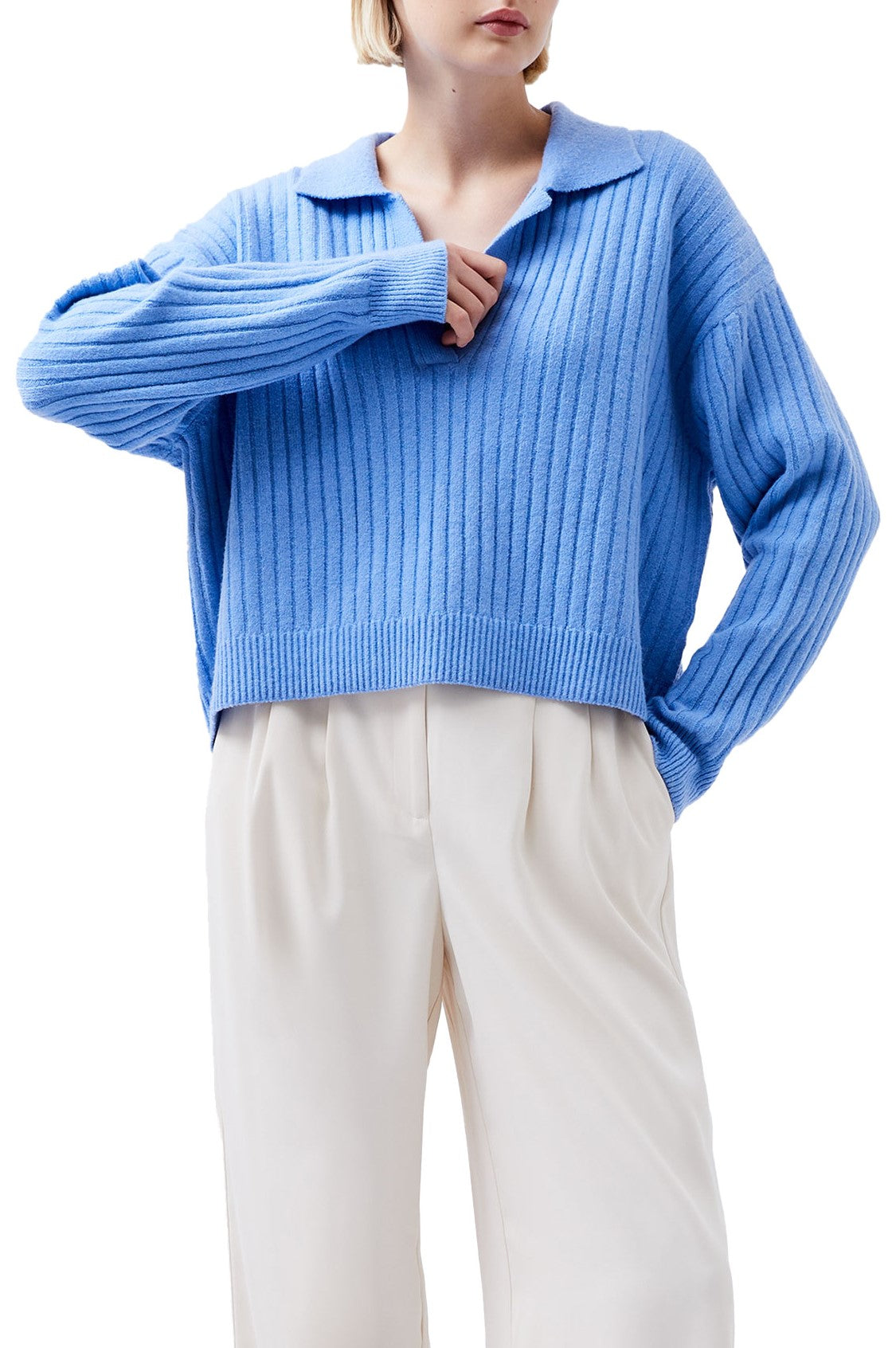  FRENCH CONNECTION Wide Rib Polo