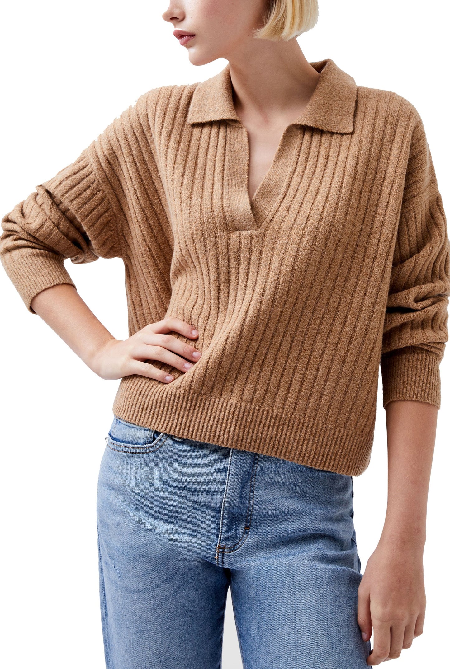  FRENCH CONNECTION Wide Rib Polo