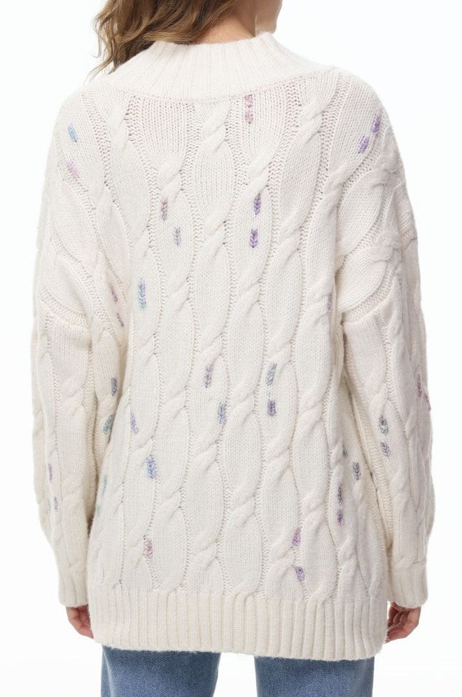  525 Abagail Oversized Embroidered Sweater