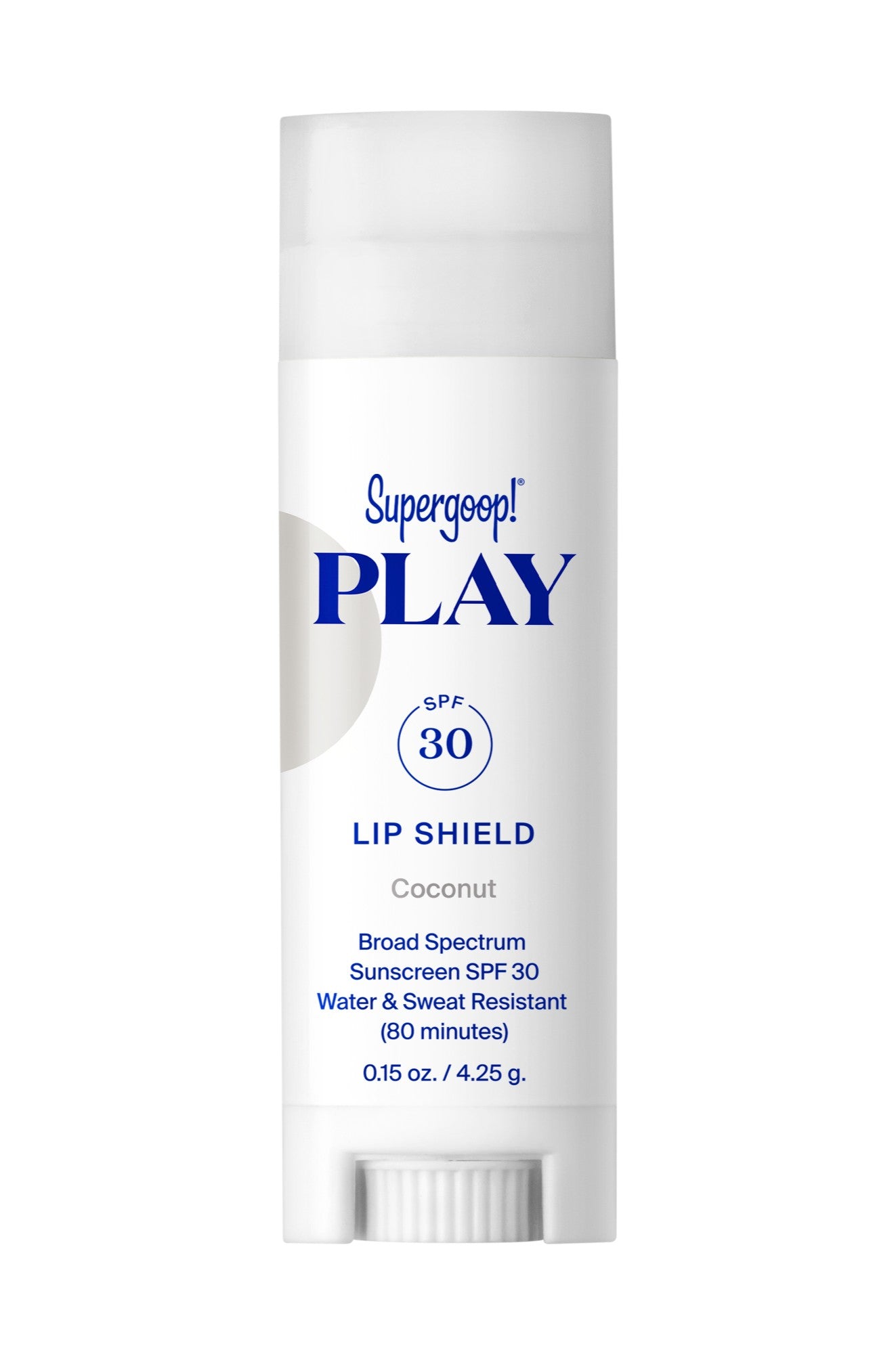  SUPERGOOP Play Lip Shield SPF 30 Coconut .15 Oz