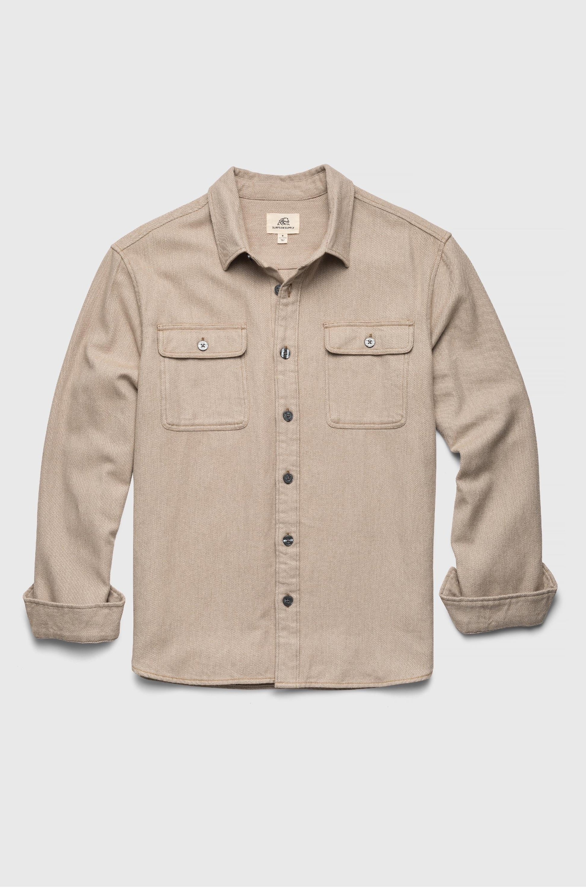 SURFSIDE SUPPLY COMP Dylan Brushed Twill Overshirt