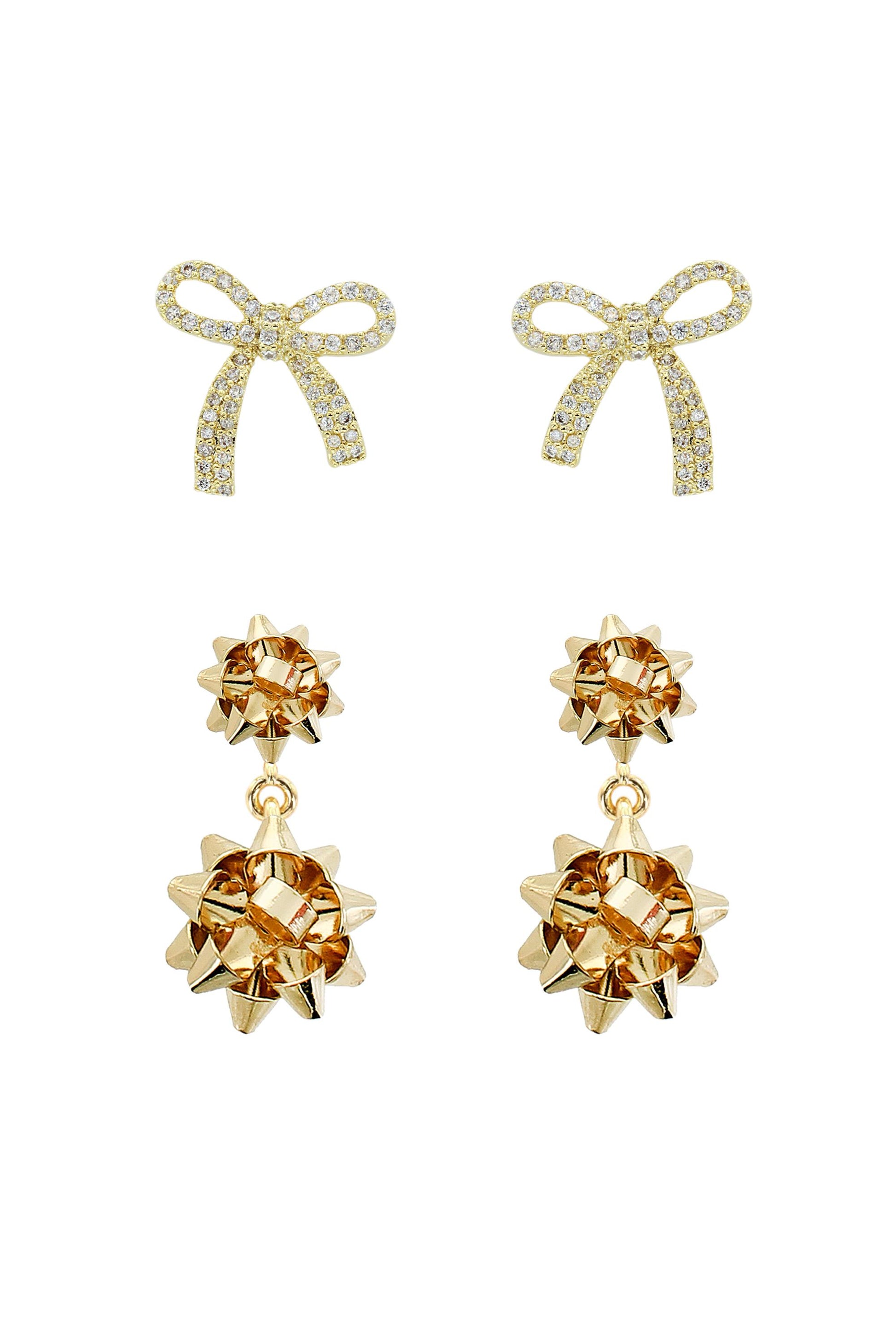  SOUTH MOON UNDER Set Of Two Holiday Gift Earrings