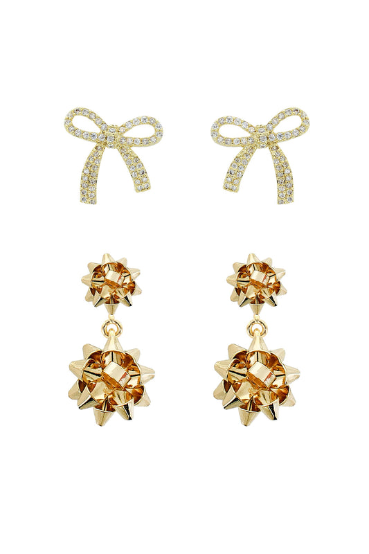  SOUTH MOON UNDER Set Of Two Holiday Gift Earrings