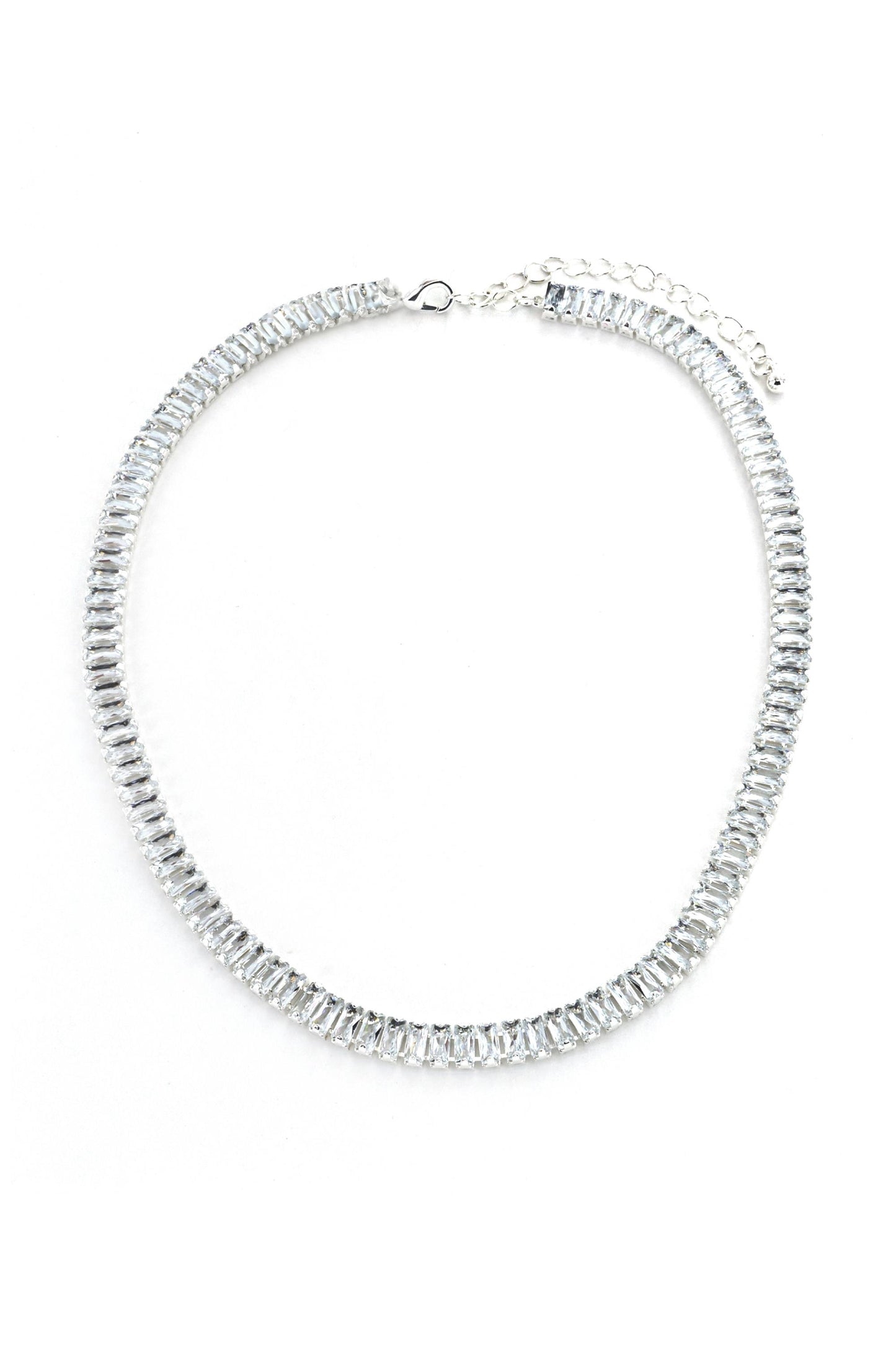  SOUTH MOON UNDER 15 Inch Rhinestone Tennis Necklace