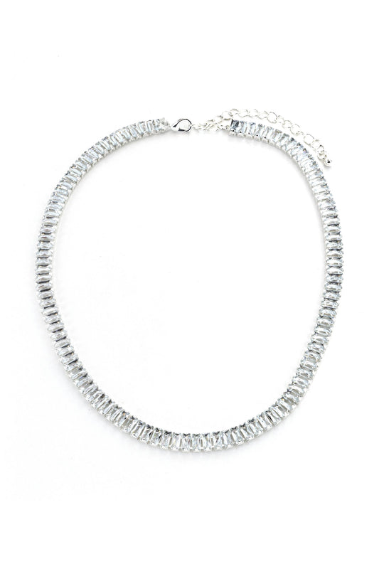  SOUTH MOON UNDER 15 Inch Rhinestone Tennis Necklace