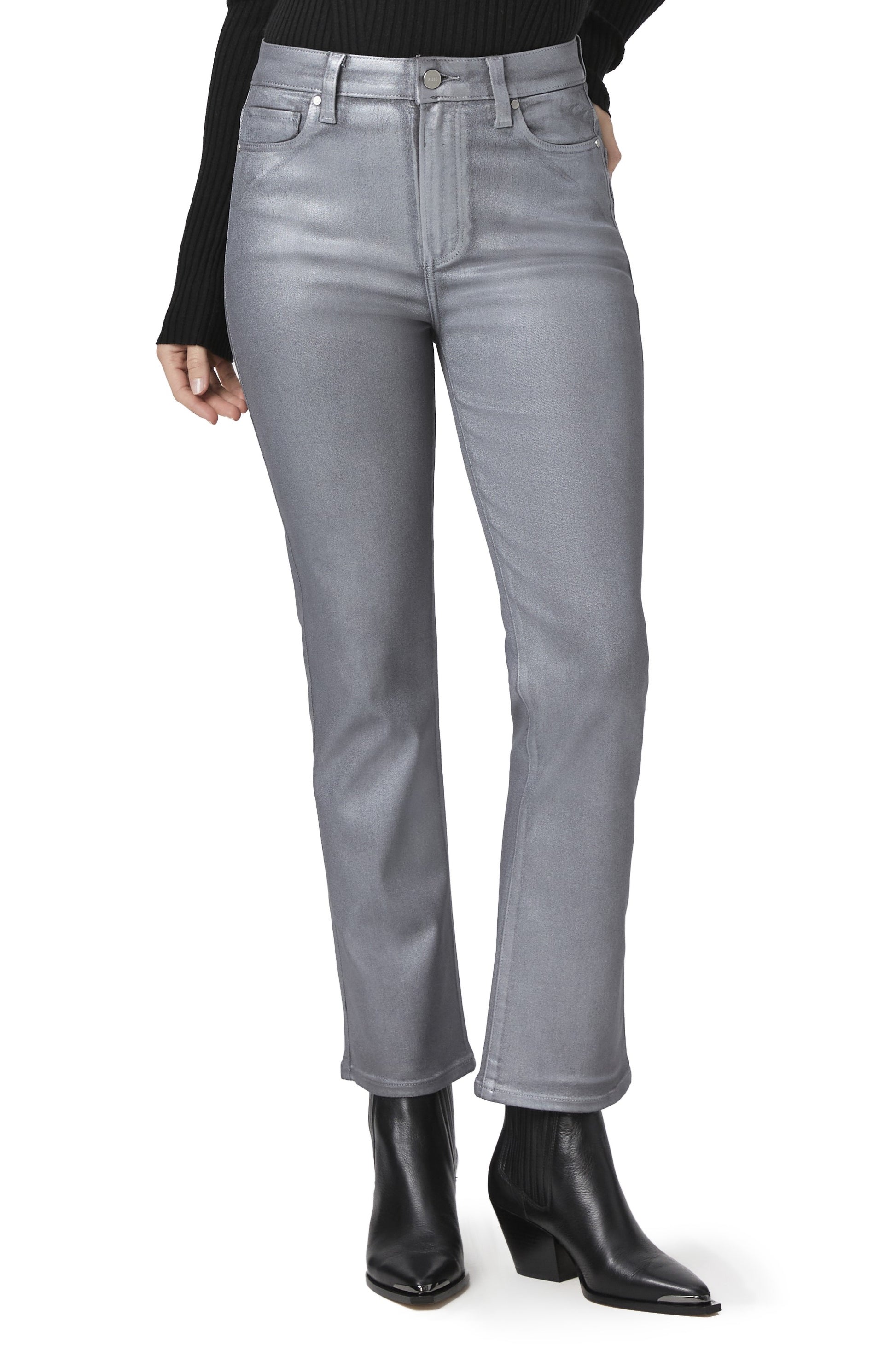  PAIGE Claudine In Silver Shimmer Luxe Coating