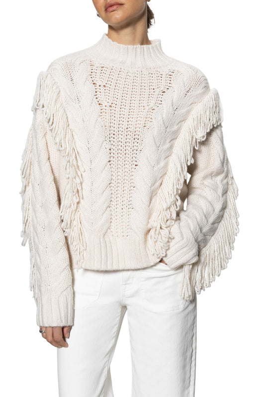  SANCTUARY Crafted Fringe Sweater