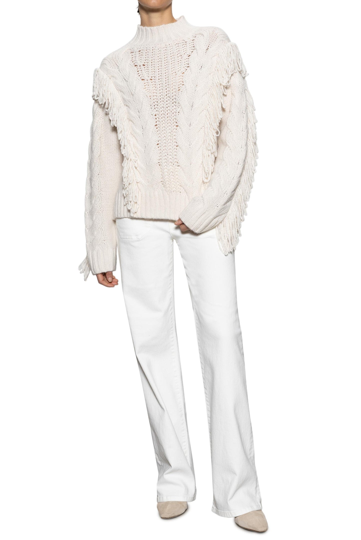  SANCTUARY Crafted Fringe Sweater