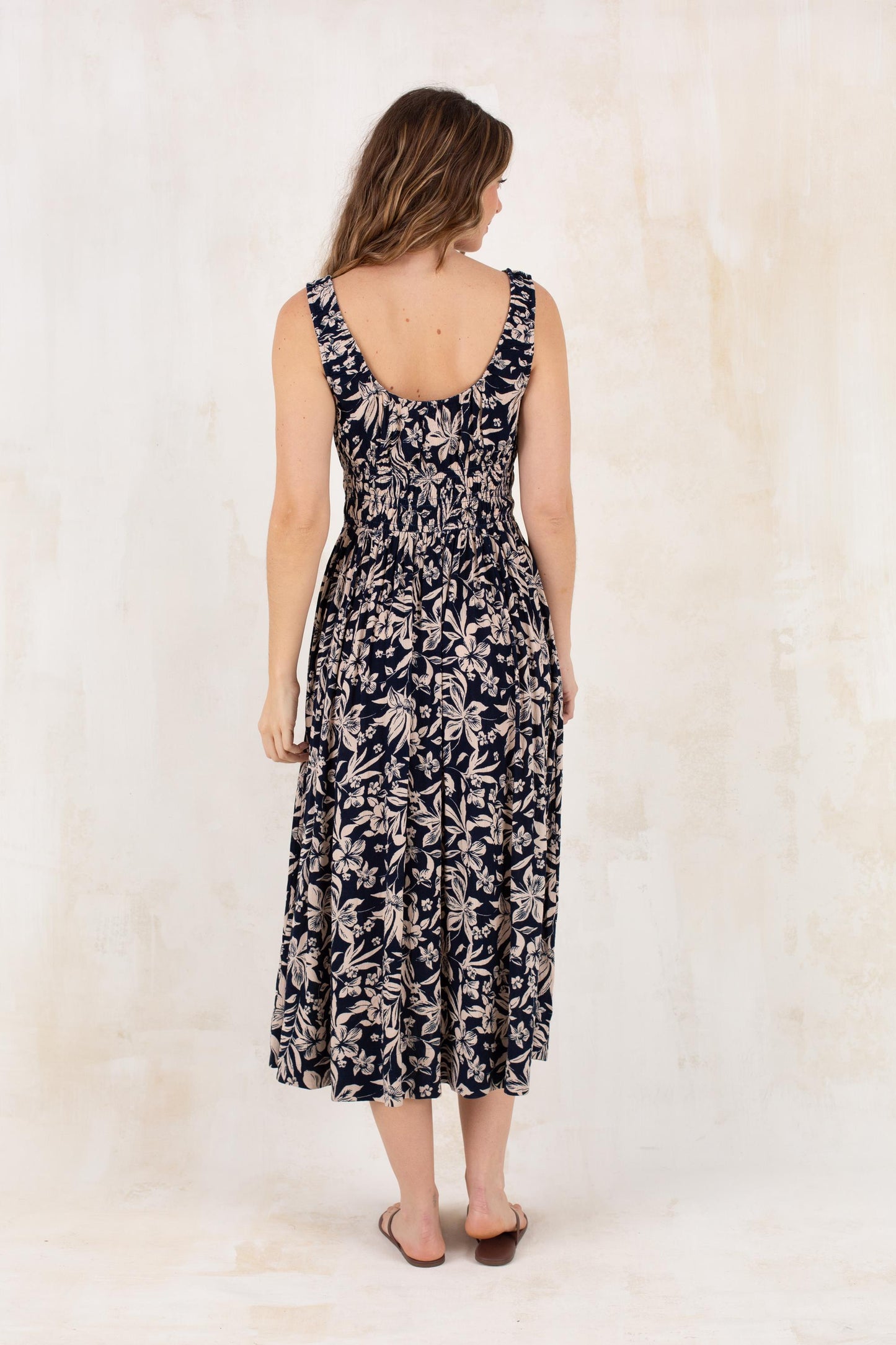  FAHERTY X SOUTH MOON UNDER Alisee Sunseeker Midi Dress