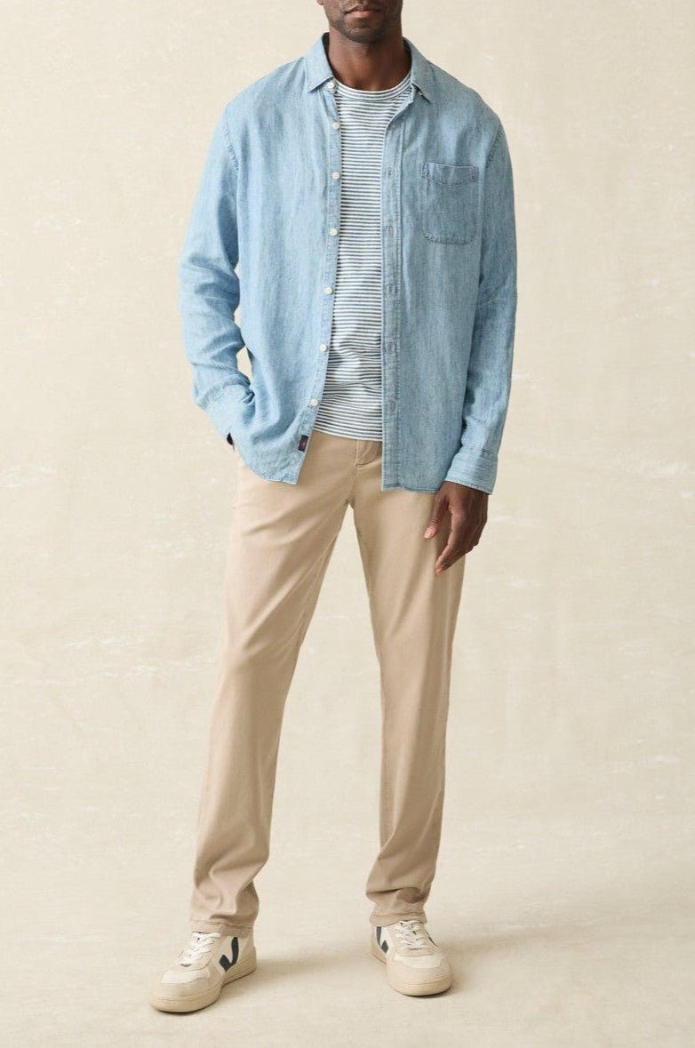  FAHERTY Tried And True Chambray Shirt