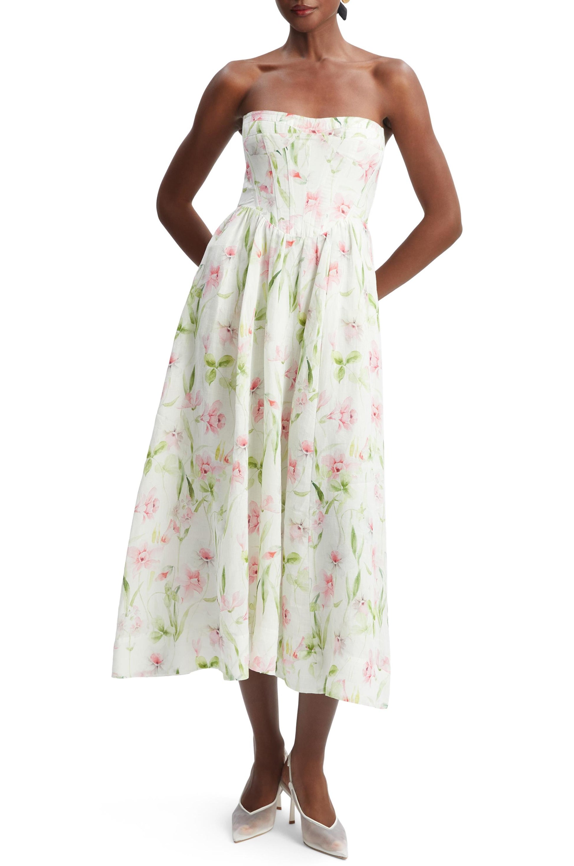  BARDOT Lola Corset Midi Dress