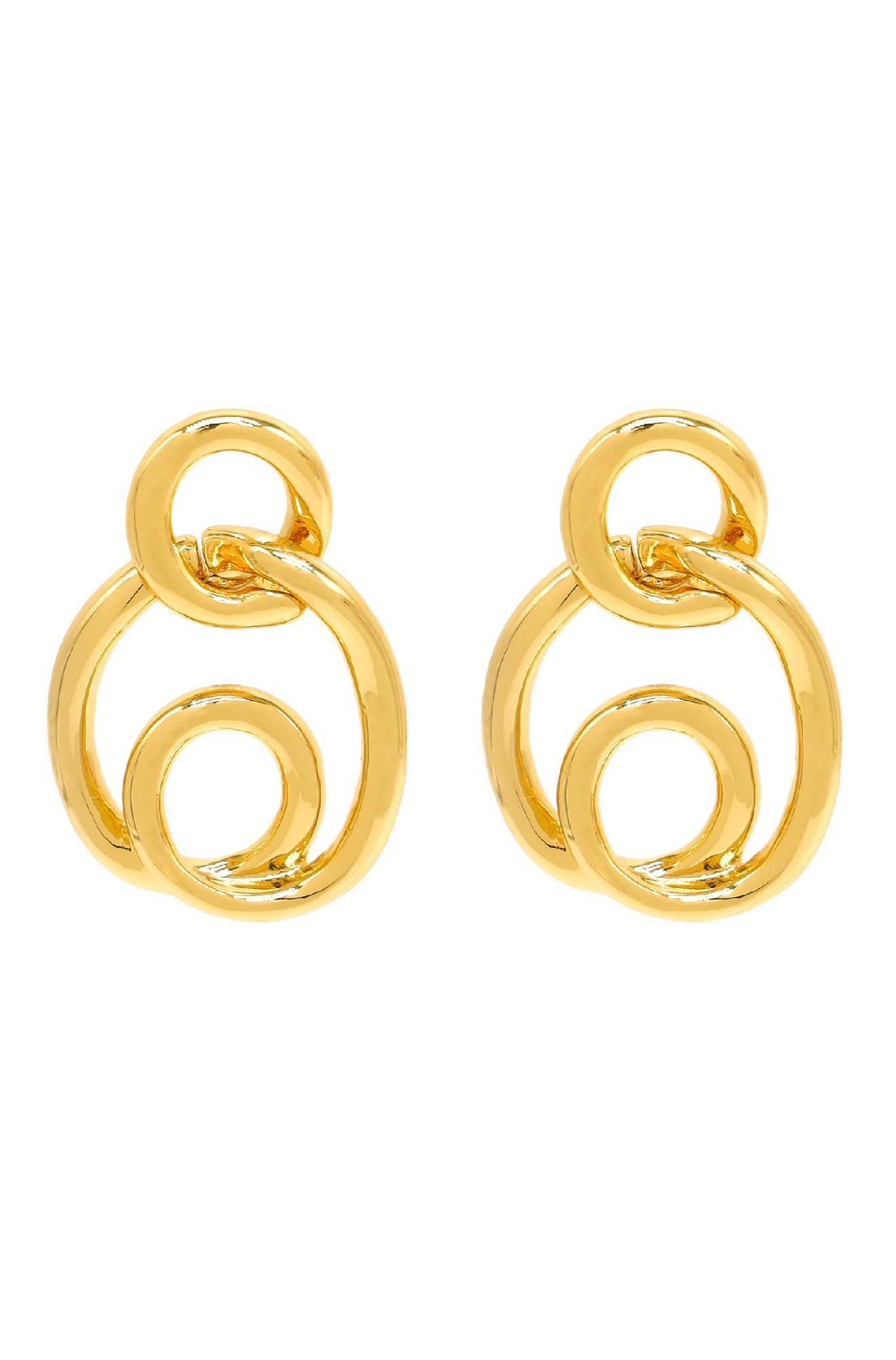  SECRET BOX Gold Dipped Twist Hoop