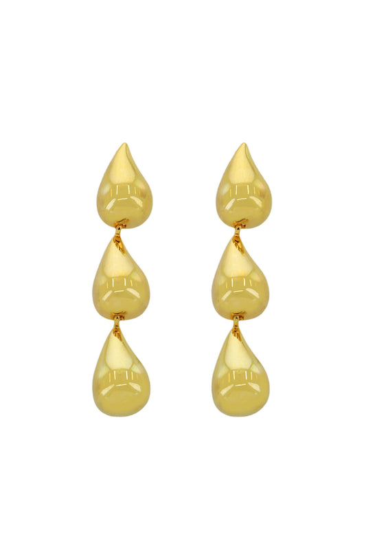  SOUTH MOON UNDER Gold Teardrop Linear Earrings