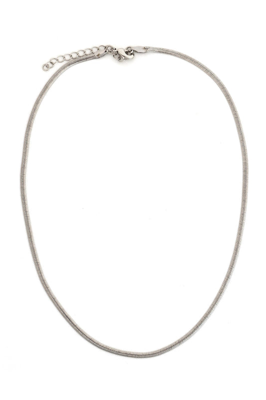  SOUTH MOON UNDER Silver Thin Snake Chain Neck