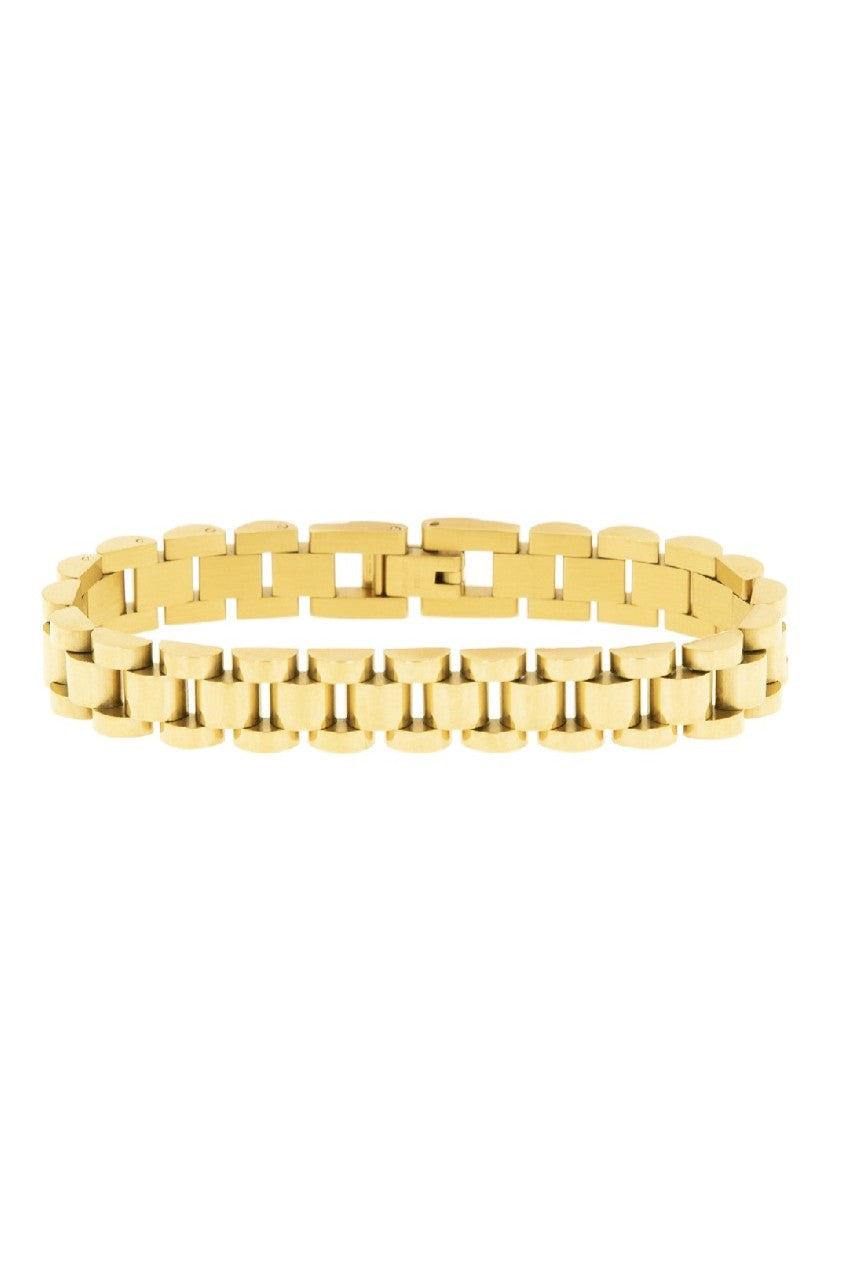  MARLYN SCHIFF 10mm Watch Link Bracelet Silver