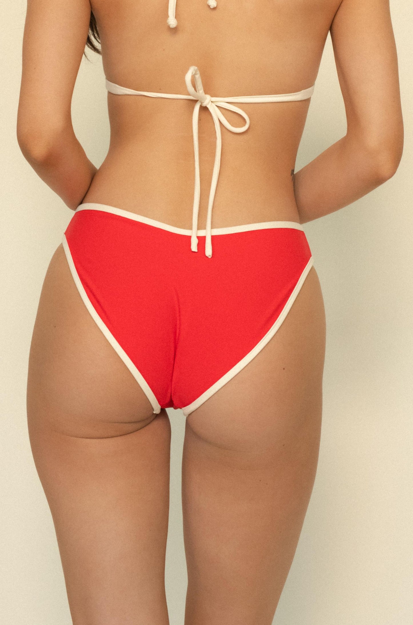  MONTCE X JAS TOOKES Cherry Cream Binded Lulu Bikini Bottom