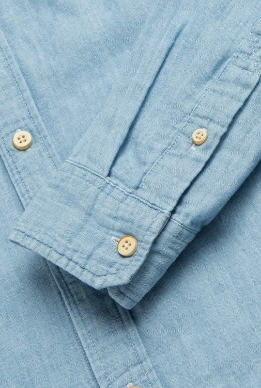  SURFSIDE SUPPLY COMP Zhu Chambray Double Gauze 2 Pocket Shirt