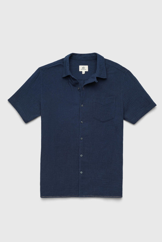  SURFSIDE SUPPLY COMP Mariner Short Sleeve Crinkle Gauze Camp Shirt