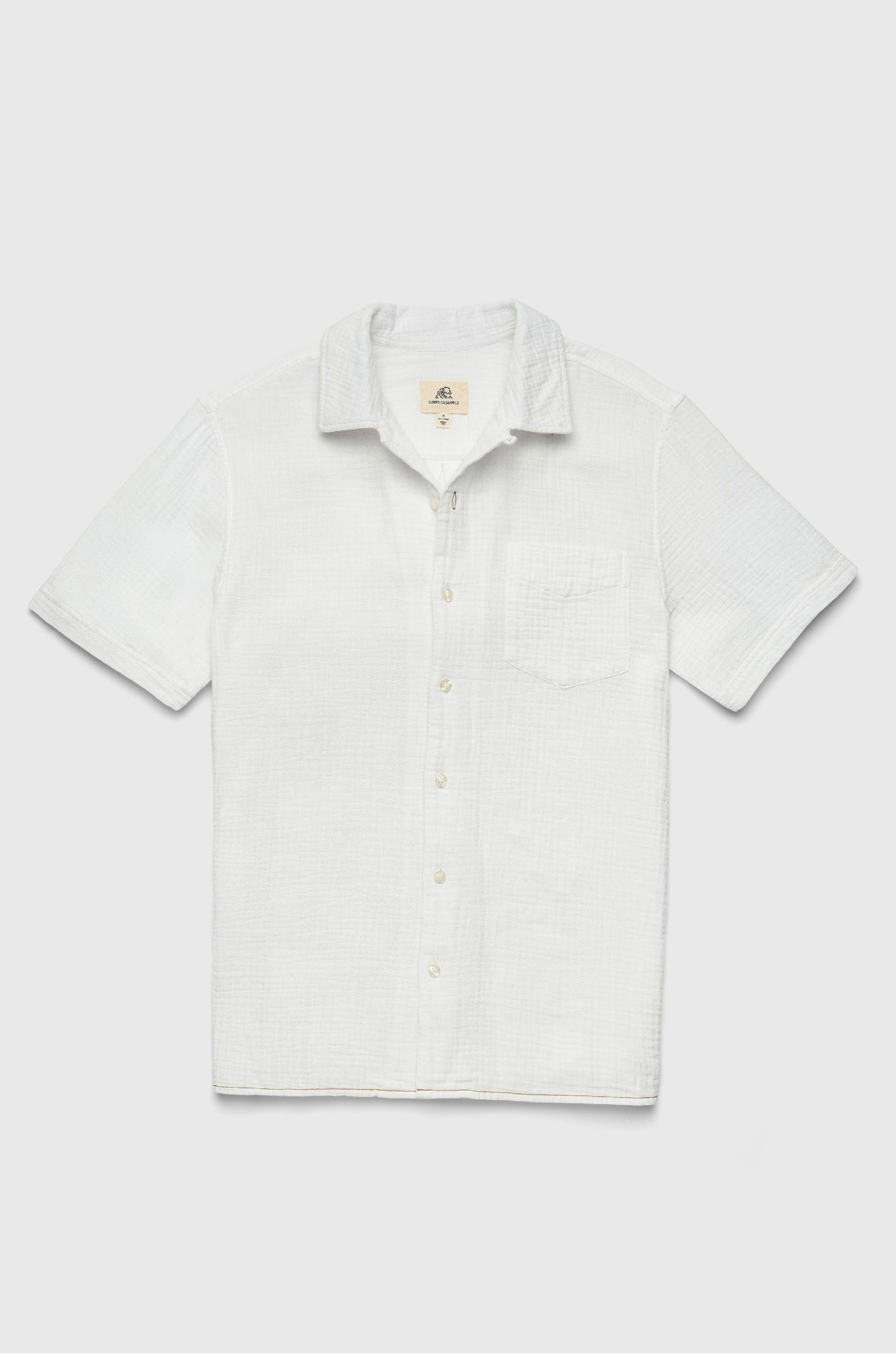  SURFSIDE SUPPLY COMP Mariner Short Sleeve Crinkle Gauze Camp Shirt