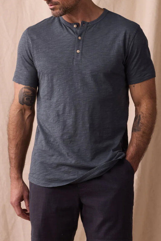  THE NORMAL BRAND Legacy Jersey Short Sleeve Henley