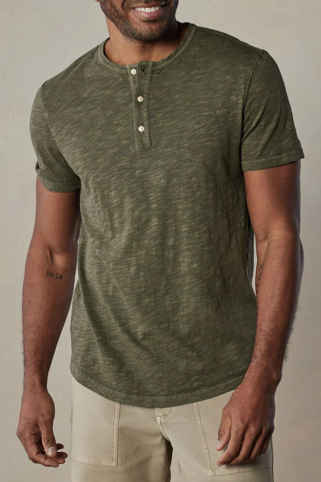  THE NORMAL BRAND Legacy Jersey Short Sleeve Henley