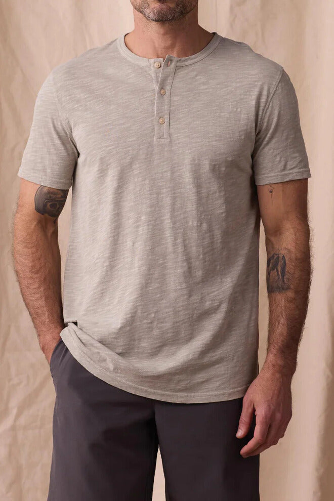  THE NORMAL BRAND Legacy Jersey Short Sleeve Henley