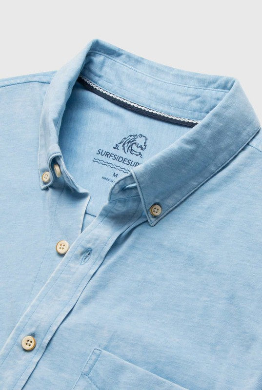  SURFSIDE SUPPLY COMP Tony Short Sleeve Burnout Knit Shirt