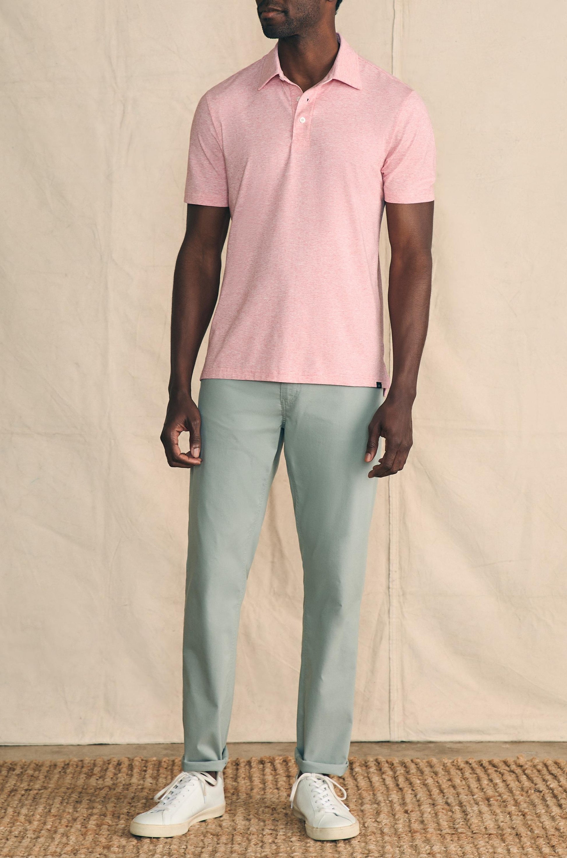  FAHERTY Short-Sleeve Movement Polo Shirt