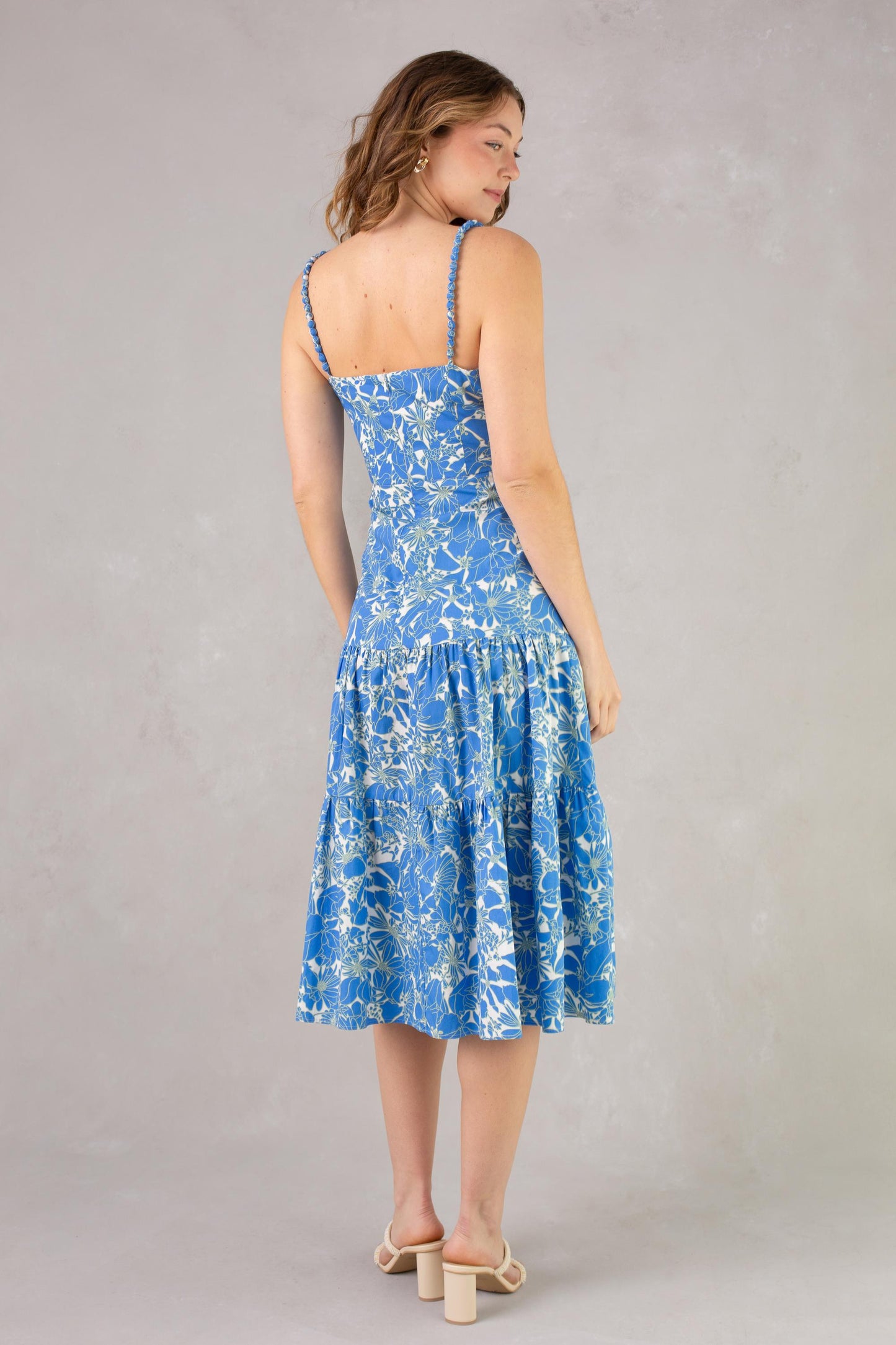  ISLA Dagney Cotton Midi Dress