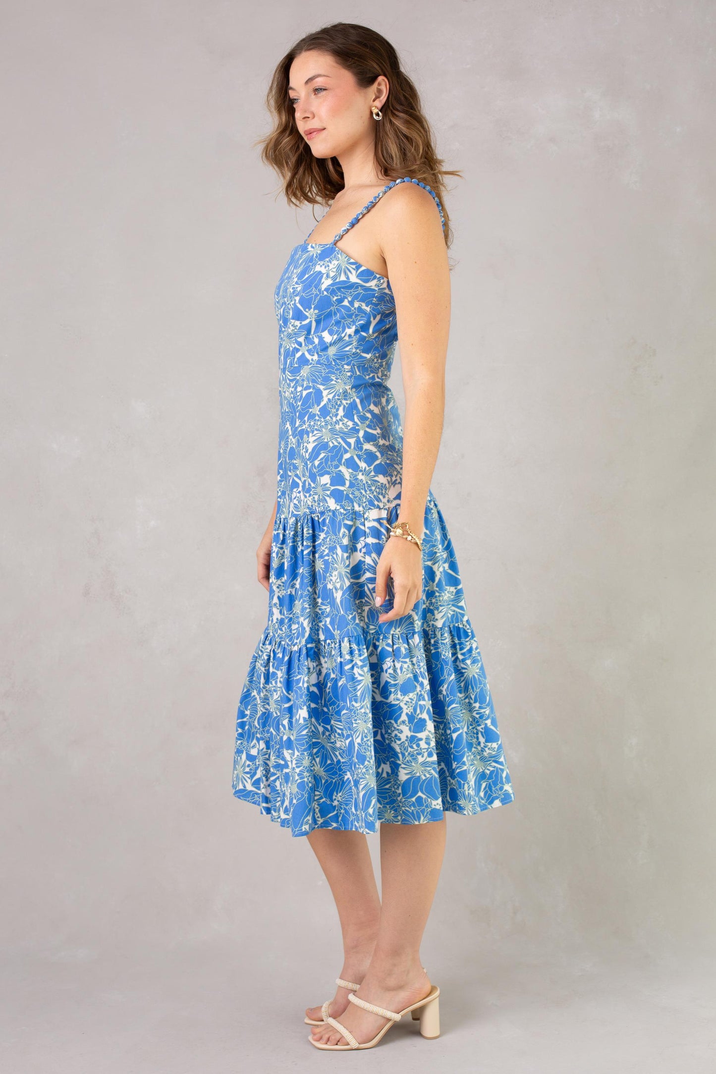  ISLA Dagney Cotton Midi Dress