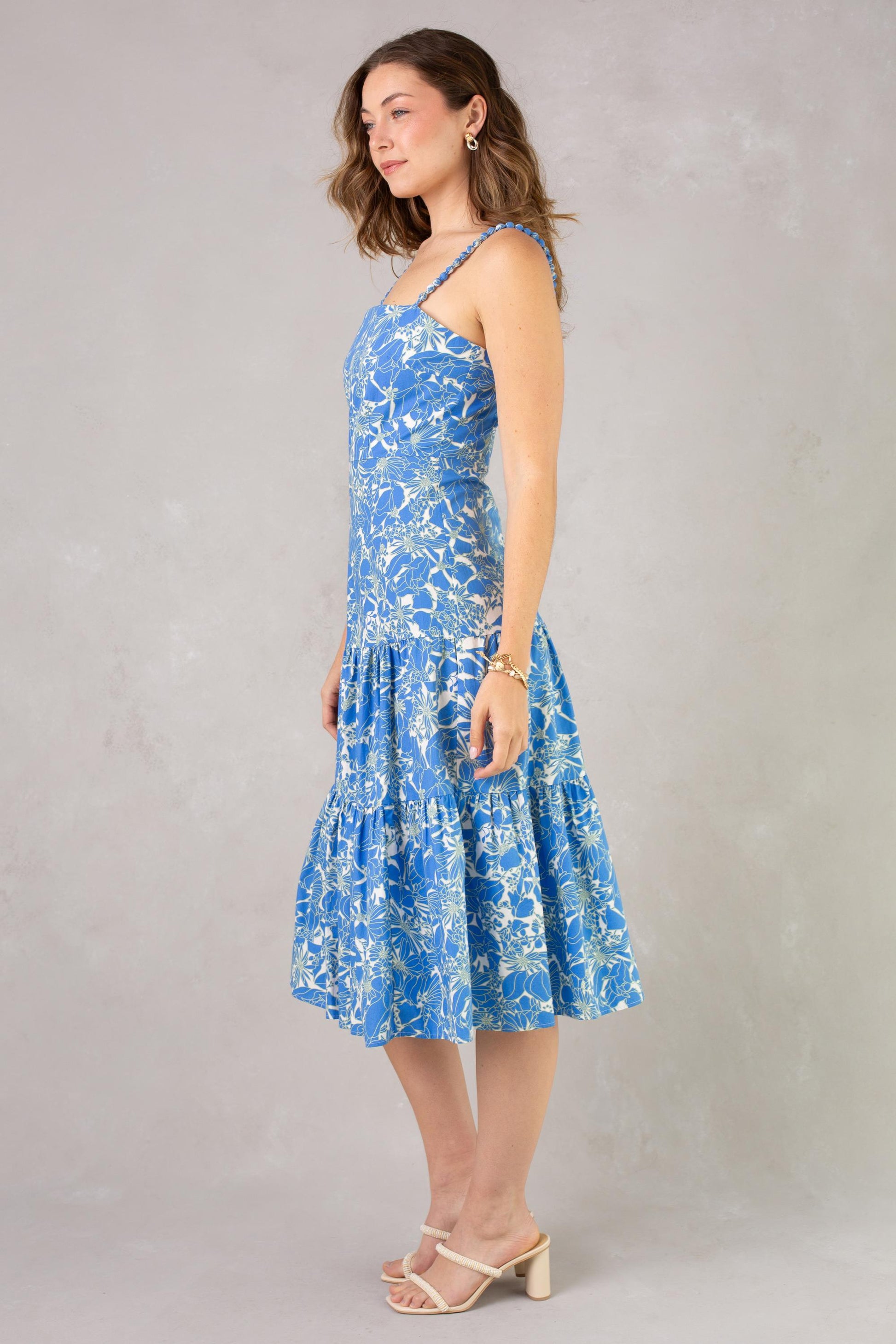  ISLA Dagney Cotton Midi Dress
