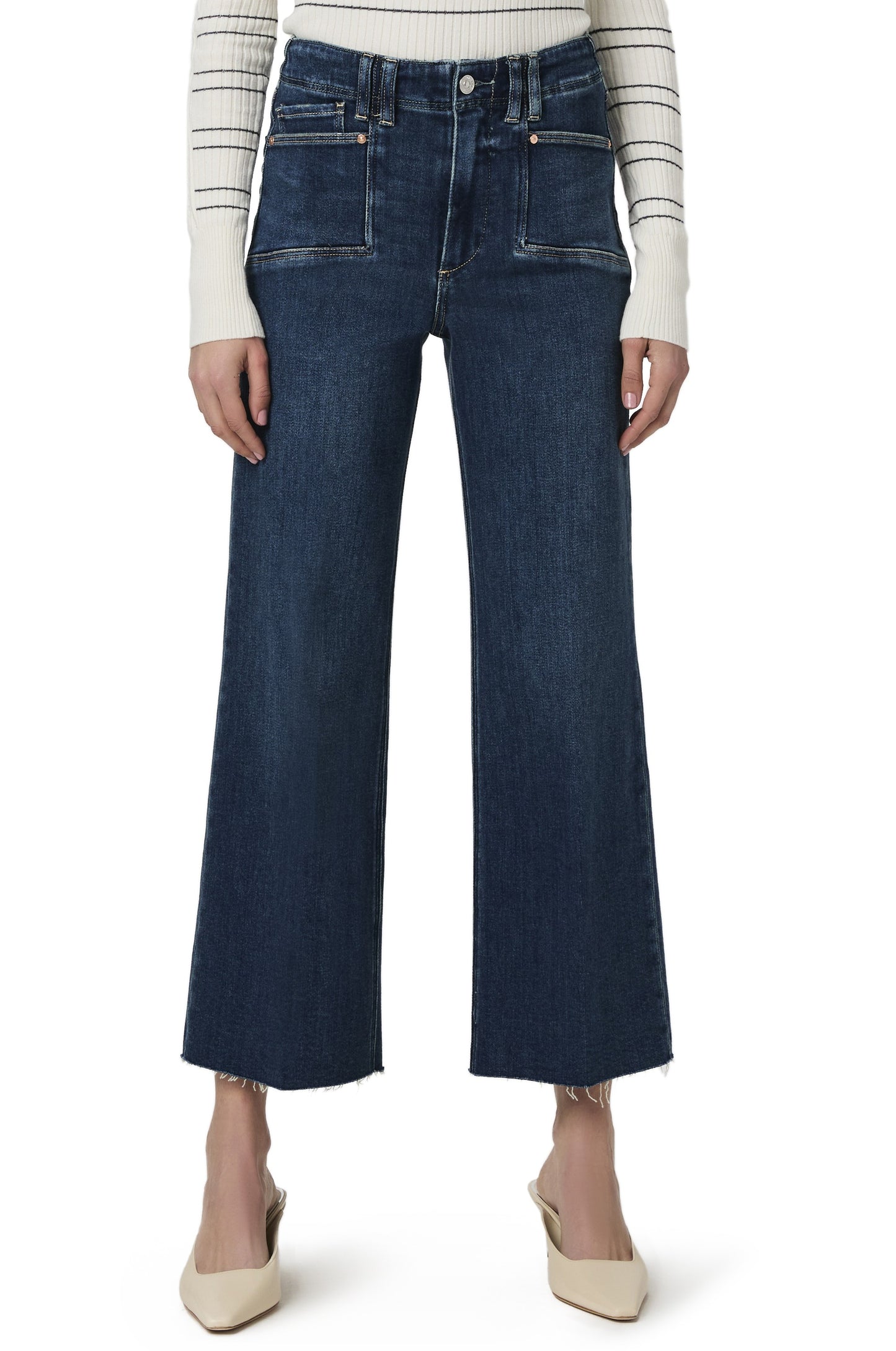  PAIGE Anessa With Set In Pockets + Raw Hem