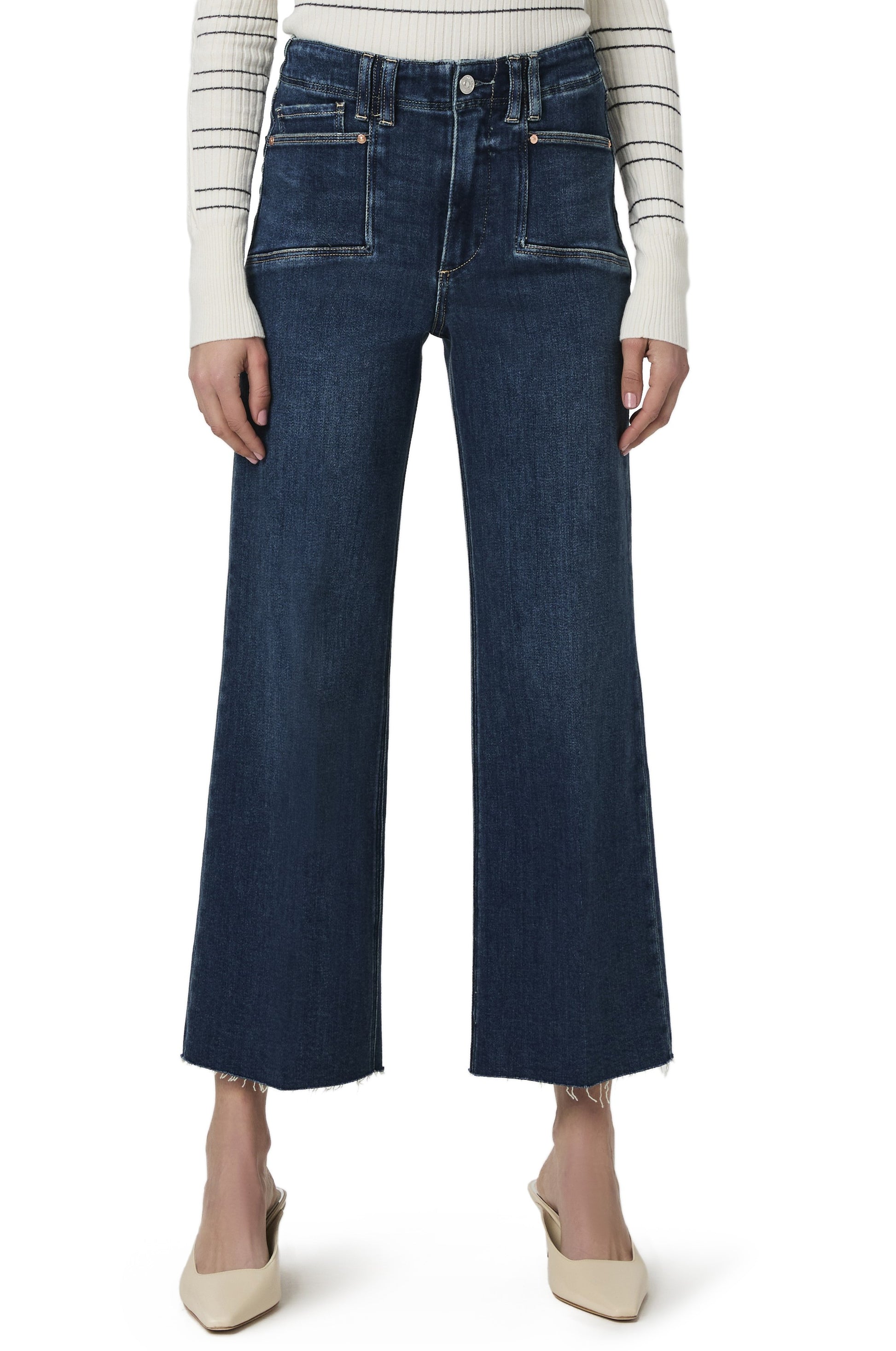  PAIGE Anessa With Set In Pockets + Raw Hem