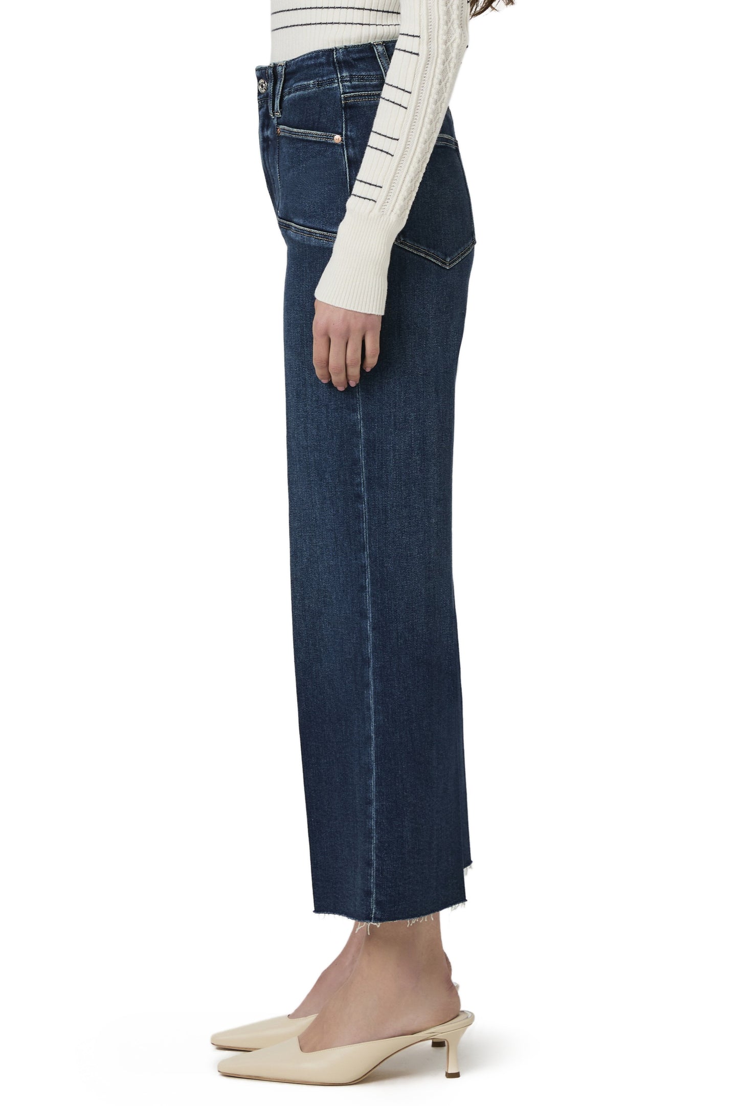  PAIGE Anessa With Set In Pockets + Raw Hem