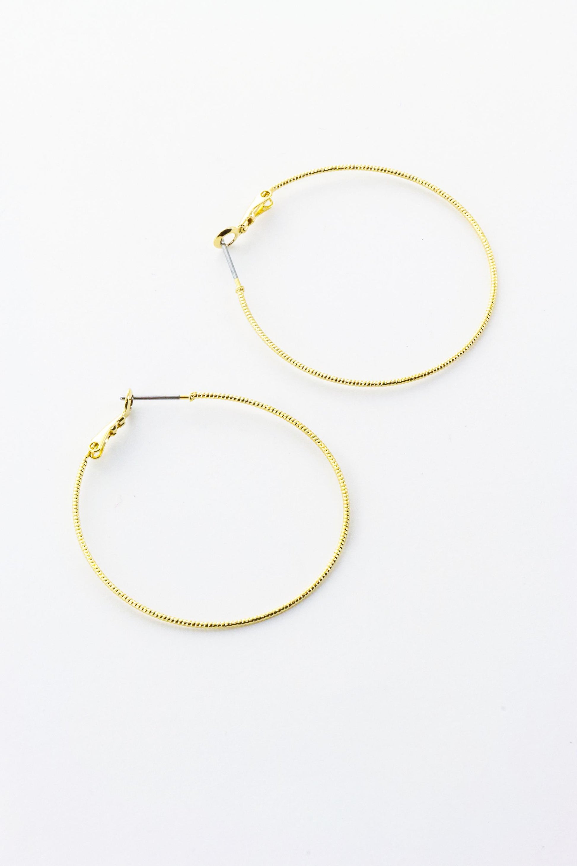  SOUTH MOON UNDER Barely There Hoop Earrings