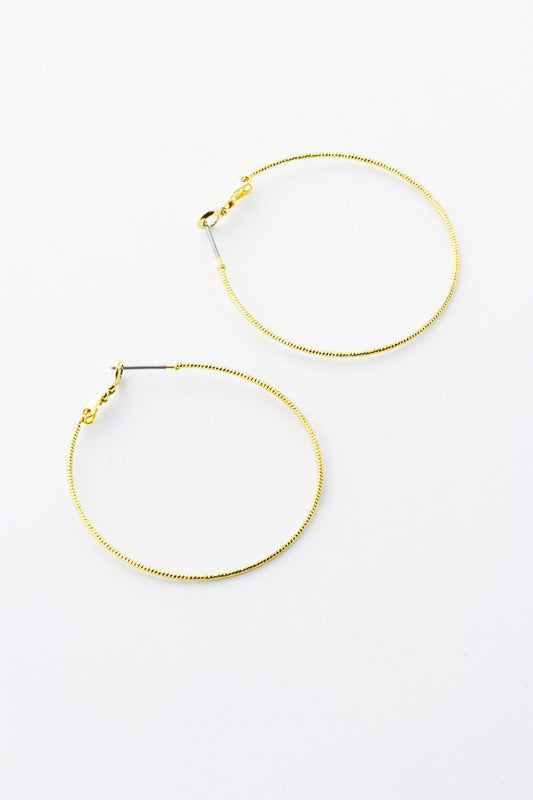  SOUTH MOON UNDER Barely There Hoop Earrings