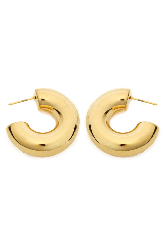  SOUTH MOON UNDER Chunky Tube Hoop Earrings