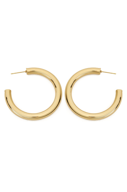  SOUTH MOON UNDER 1.5 Inch Earring Puffy Hoop