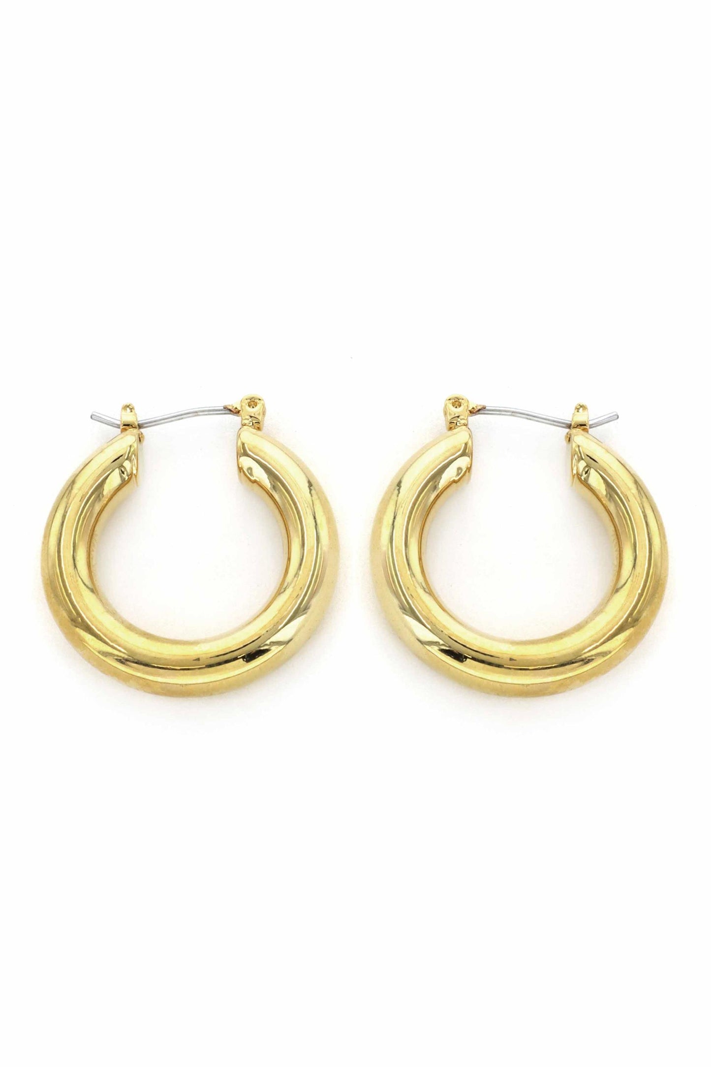  SOUTH MOON UNDER Gold Hinge Hoop Earrings
