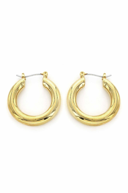  SOUTH MOON UNDER Gold Hinge Hoop Earrings